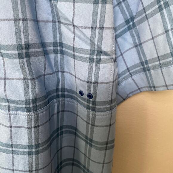 Under Armour Men's Blue Tide Chaser 2.0 Plaid Short Sleeve UPF 30 Size Small - Picture 3 of 12